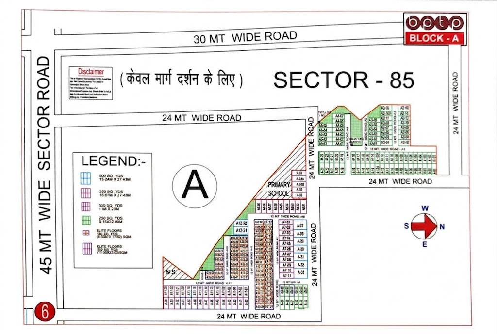 BPTP A Block Plots Layout Map
