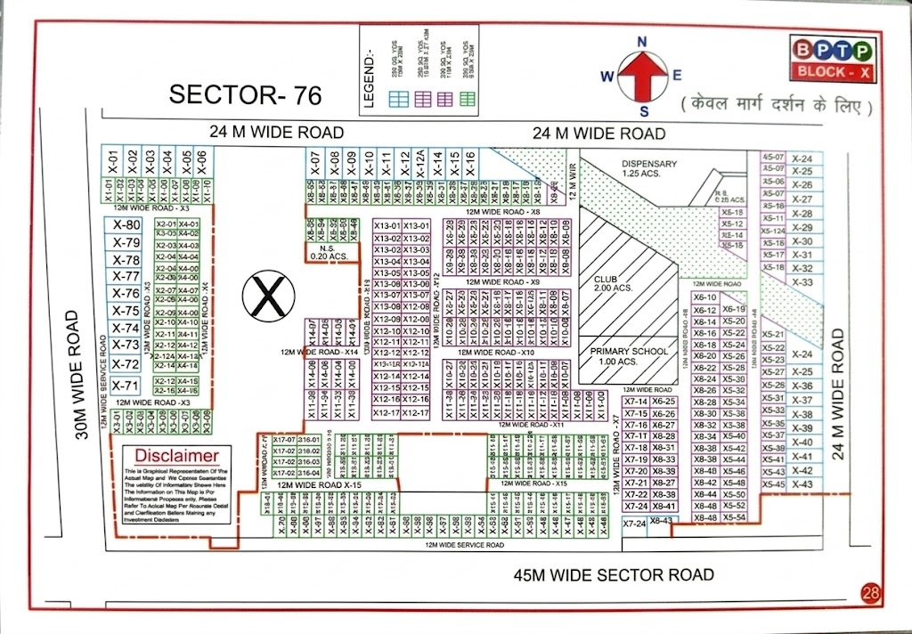 X Block BPTP Sector 76